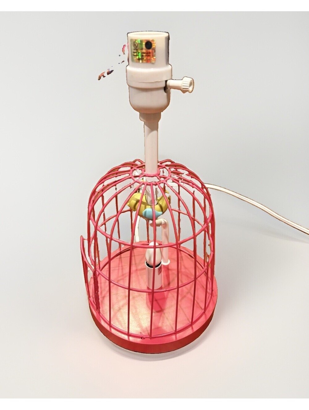 Kids Shabby Chic Birdcage Lamp Dual Nightlight No shade